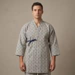 Veste-Kendo-Keikogi-a-Motif-Geometrique-Asanoha-en-Coton-picture-4542