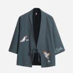 Veste-Kimono-a-Manches-Trois-quarts-avec-Broderies-de-Grues-Japonaises-galerie-8858