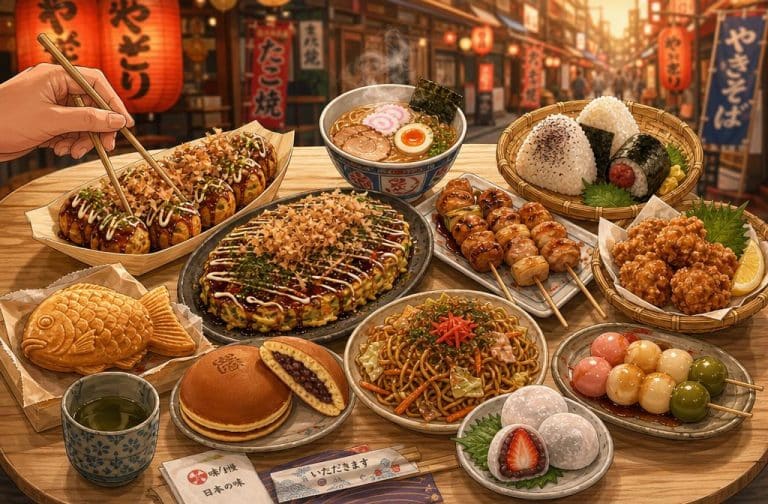 6 Plats de la Street Food Japonaise que vous Allez Adorer