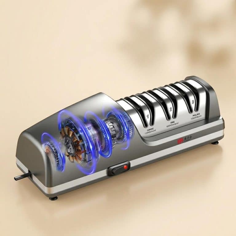 Aiguiseur de couteaux électrique pour couteaux japonais à meules diamantées