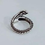 Bague-de-Dragon-Mythique-de-Louroboros-Argente-Ajustable-galerie-2146