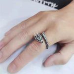 Bague-de-Dragon-Mythique-de-Louroboros-Argente-Ajustable-galerie-4616