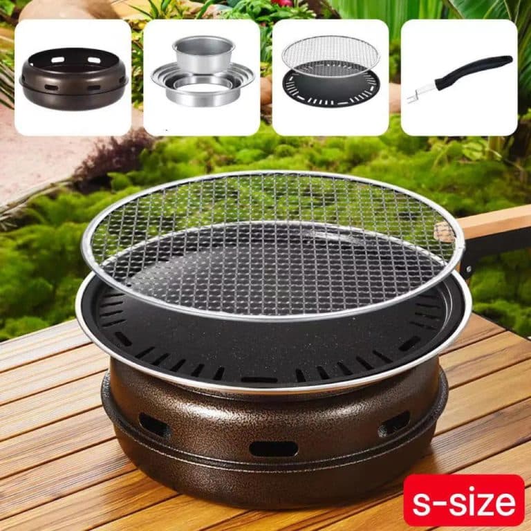 Barbecue-Coreen-Portable-en-Fonte-avec-Grille-et-Accessoires-galerie-7518