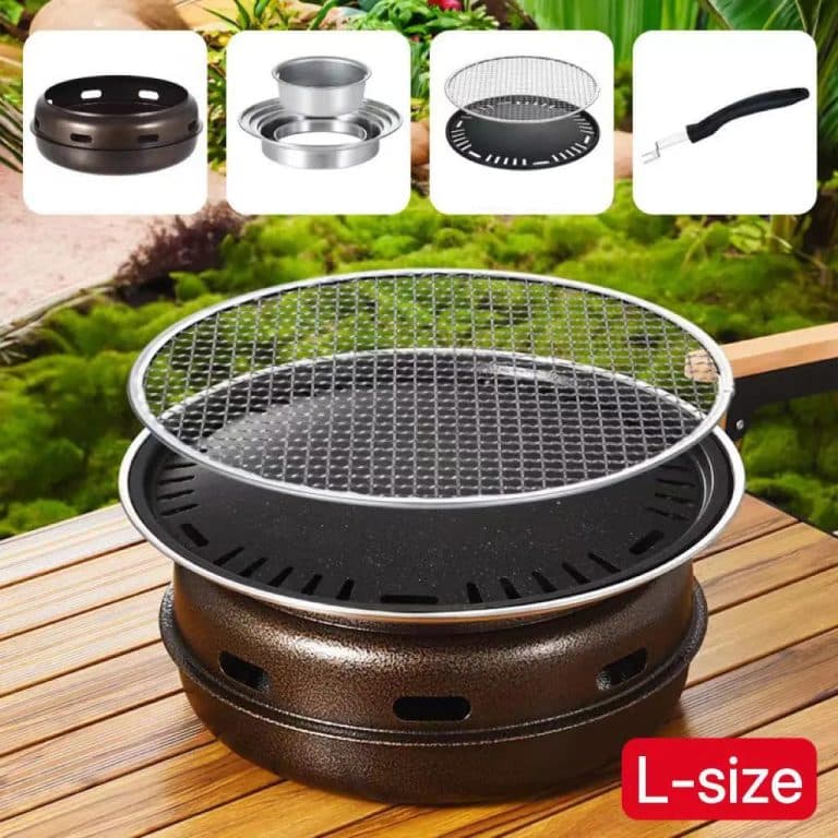 Barbecue-Coreen-Portable-en-Fonte-avec-Grille-et-Accessoires-galerie-9851