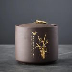 Boite-a-the-Japonaise-en-Ceramique-avec-Decor-Dore-Grave-galerie-1554
