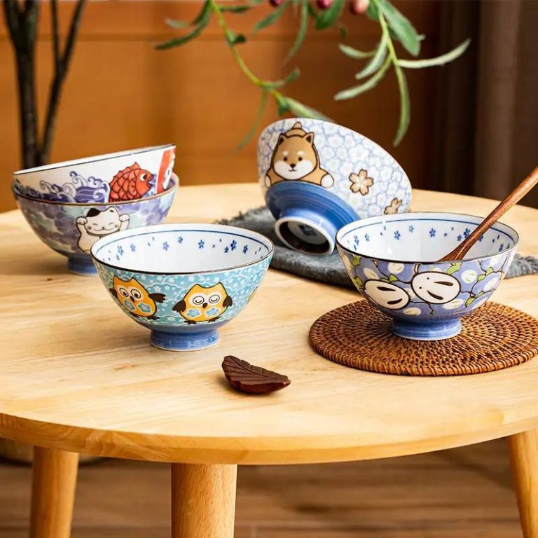 Bol-Japonais-en-Ceramique-avec-Motifs-Danimaux-Kawaii-galerie-3225