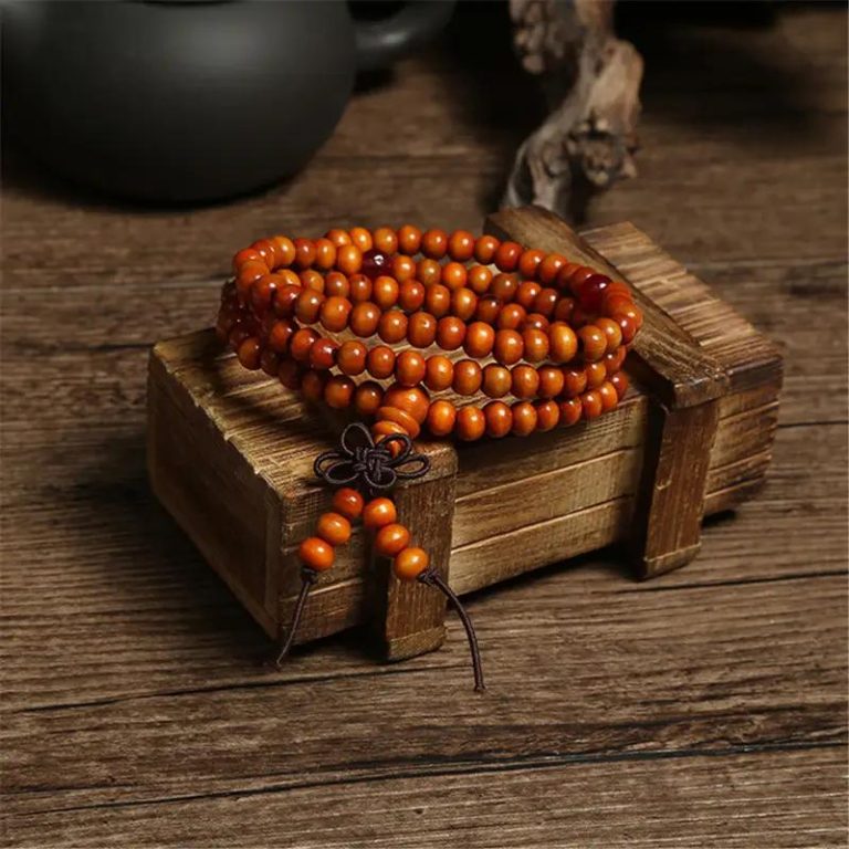 Bracelet-Mala-de-Perles-en-Bois-avec-Cordon-Ajustable-galerie-1938