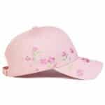 Casquette florale brodée aux motifs de sakura