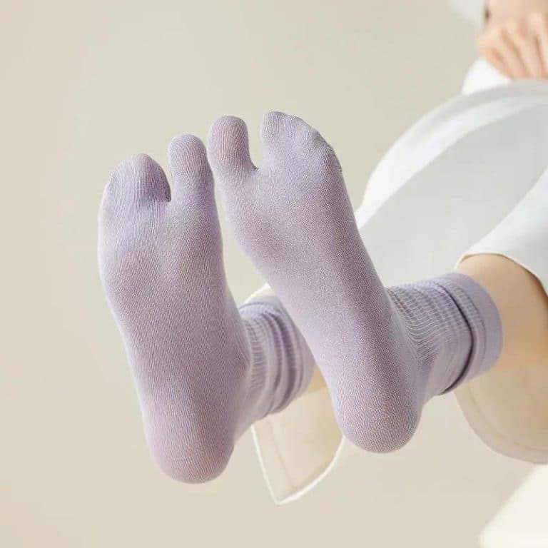 Chaussettes Tabi japonaises en coton mi-mollet