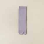 Chaussettes Tabi japonaises en coton mi-mollet - Lilas
