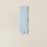 Chaussettes Tabi japonaises en coton mi-mollet - Bleu Ciel