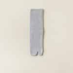Chaussettes Tabi japonaises en coton mi-mollet - Gris