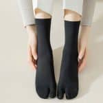 Chaussettes Tabi japonaises en coton mi-mollet