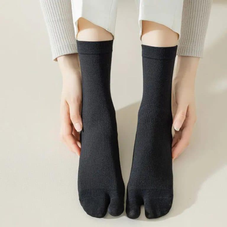 Chaussettes Tabi japonaises en coton mi-mollet