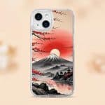 Coque de Protection pour Iphone avec Motifs de Paysages Japonais du Mont Fuji - 8 - picture 6823