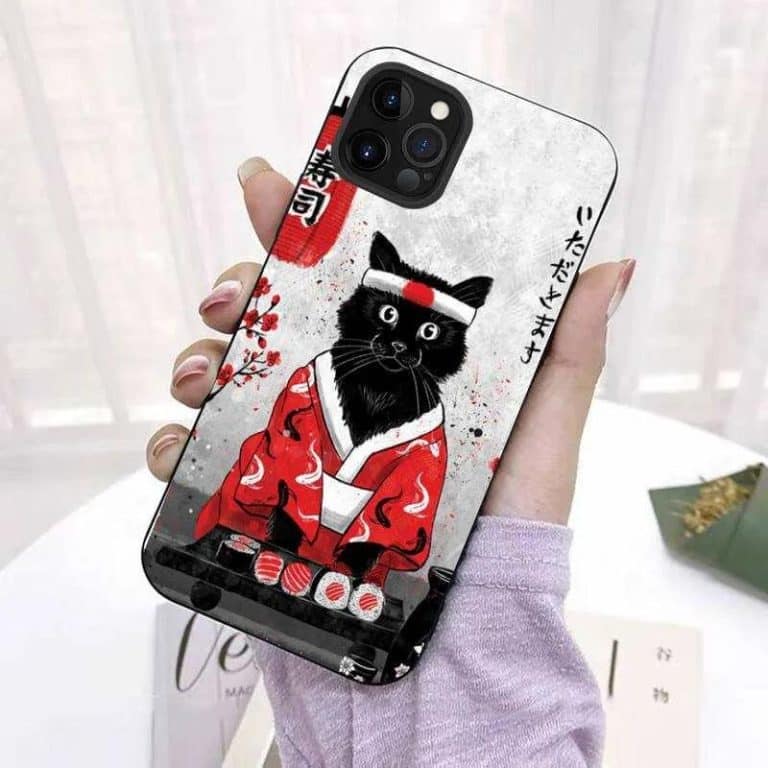 Coque-de-Tylyphone-avec-Illustration-Dun-Chat-en-Kimono-Japonais-galerie-8434
