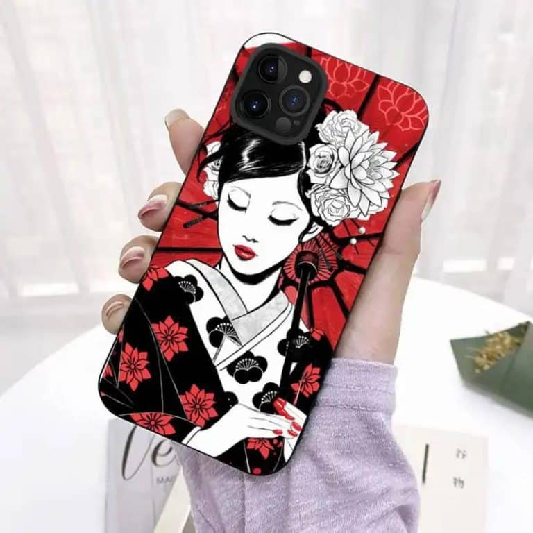 Coque-de-Tylyphone-avec-Illustration-de-Geisha-Japonaise-galerie-9212