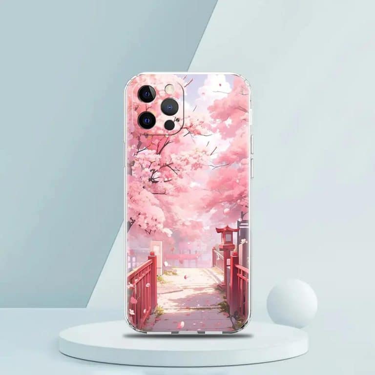 Coque-pour-Iphone-avec-Paysage-Japonais-Printanier-aux-Cerisiers-en-Fleurs-et-Torii-galerie-4397