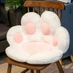 Coussin de chaise en forme de patte de chat dans L’esprit Kawaii - Blanc