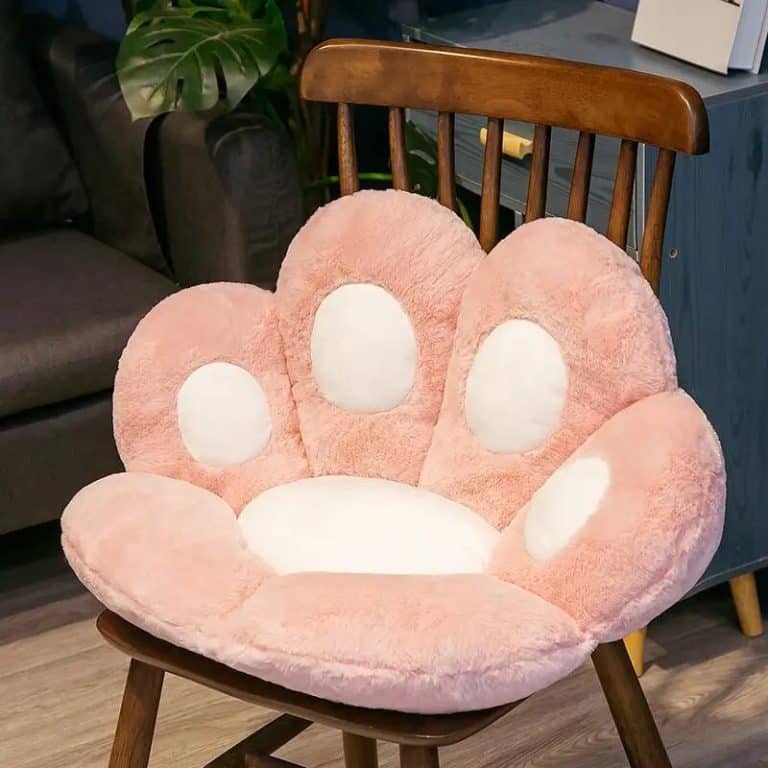 Coussin de chaise en forme de patte de chat dans L’esprit Kawaii