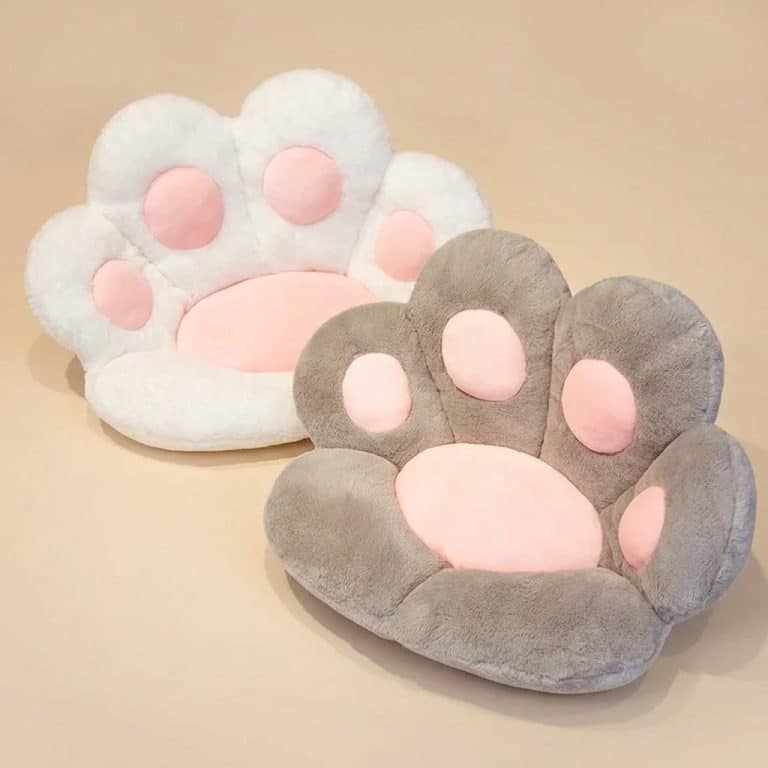 Coussin de chaise en forme de patte de chat dans L’esprit Kawaii