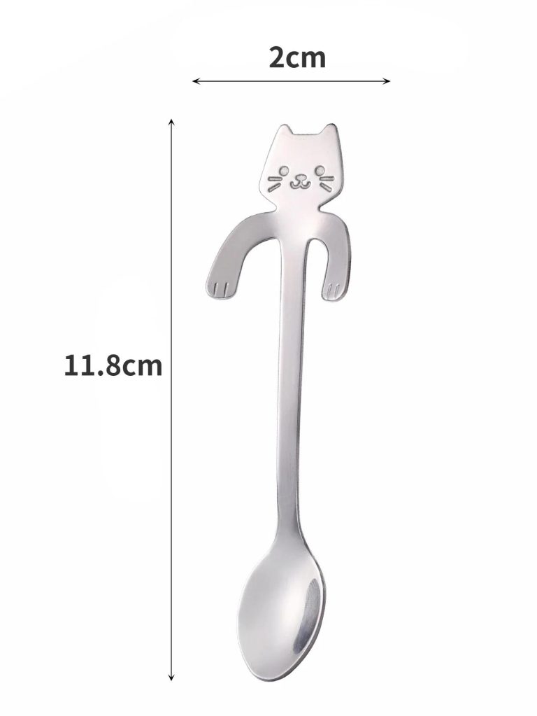 Cuillere-a-Cafe-de-Chat-en-Acier-Inoxydable-a-Suspendre-galerie-1839