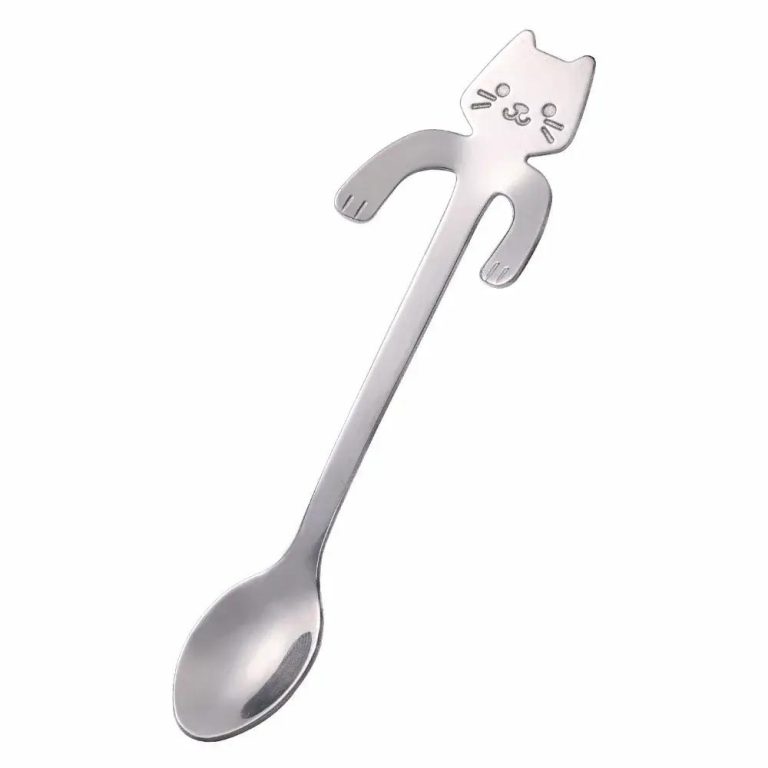 Cuillere-a-Cafe-de-Chat-en-Acier-Inoxydable-a-Suspendre-galerie-7629