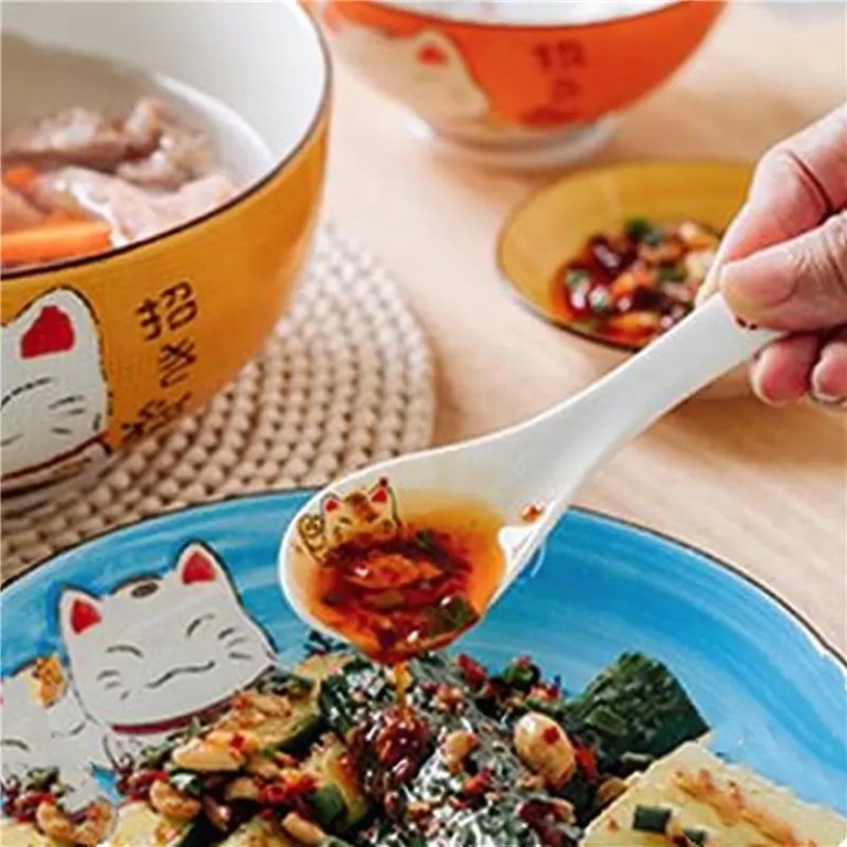 Cuillere-a-Soupe-en-Ceramique-avec-Motif-Maneki-neko-galerie-4750