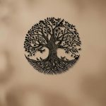 Decoration-Murale-Darbre-de-vie-en-Metal-Noir-mat-Ajoure-picture-4597
