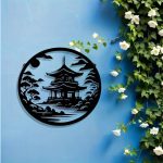 Decoration-Murale-Japonaise-en-Metal-Ajoure-de-Pagode-galerie-9844