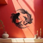 Decoration-Murale-Japonaise-en-Metal-a-Motifs-de-Poissons-Koi-galerie-8468