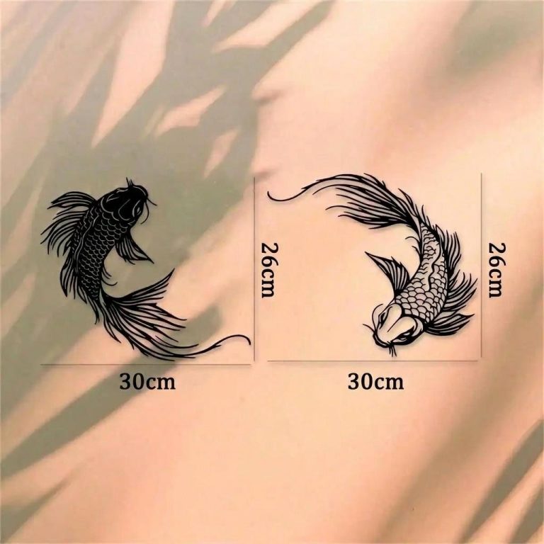 Decoration-Murale-Japonaise-en-Metal-a-Motifs-de-Poissons-Koi-technique-8660