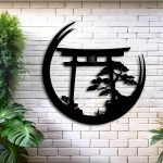 Decoration-Murale-Japonaise-en-Metal-avec-Torii-et-Bonsai-Ajoures-galerie-5467
