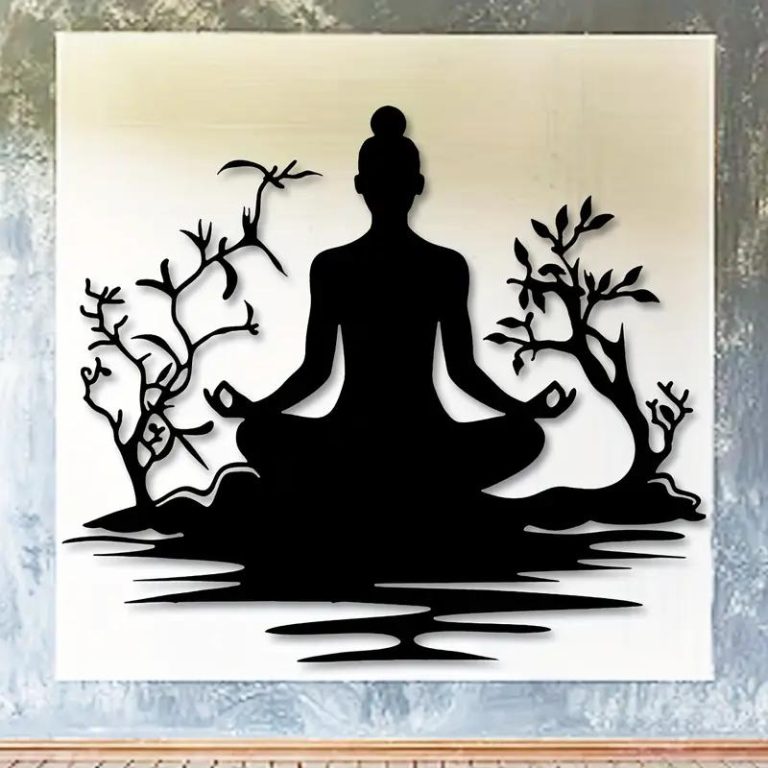Decoration-Murale-Metal-zen-avec-Silhouette-de-Meditation-galerie-7668