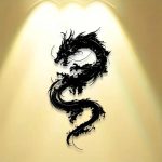 Decoration-Murale-en-Metal-avec-Silhouette-de-Dragon-Asiatique-Noir-galerie-6808
