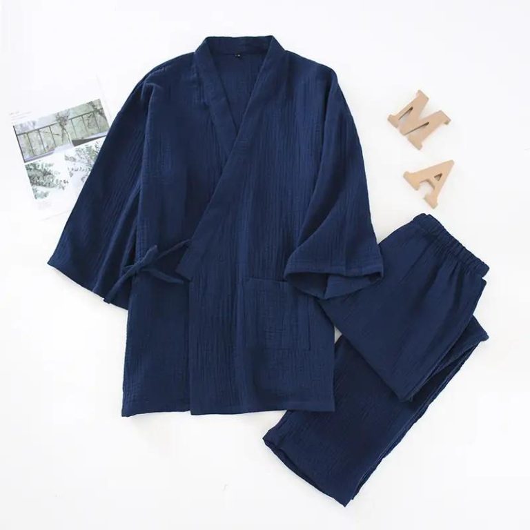 Ensemble-Pyjama-Kimono-en-Coton-Leger-et-Respirant-avec-Veste-Croisee-et-Ceinture-galerie-2278