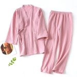 Ensemble-Pyjama-Kimono-en-Coton-Leger-et-Respirant-avec-Veste-Croisee-et-Ceinture-galerie-2838