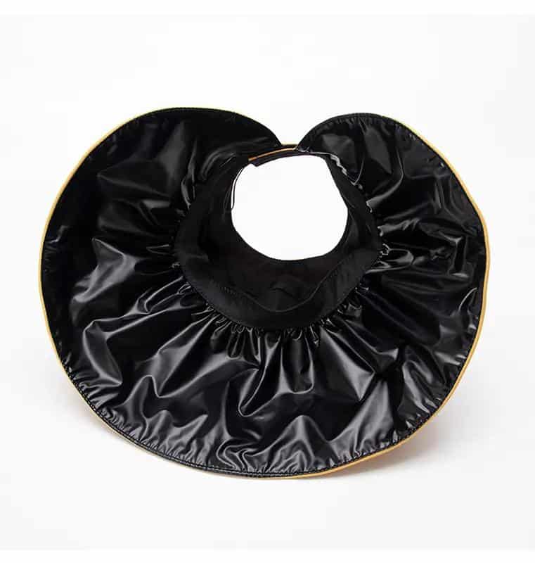 Grand chapeau de soleil femme à ouverture pour les cheveux