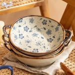 Grand-bol-Ramen-Japonais-en-Ceramique-a-Motifs-Floraux-et-Anses-Laterales-galerie-7464