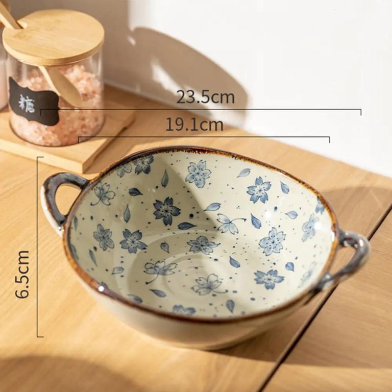 Grand-bol-Ramen-Japonais-en-Ceramique-a-Motifs-Floraux-et-Anses-Laterales-galerie-8178