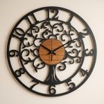 Grande-Horloge-Murale-Darbre-de-vie-en-fer-avec-Mecanisme-Silencieux-a-Quartz-picture-3642