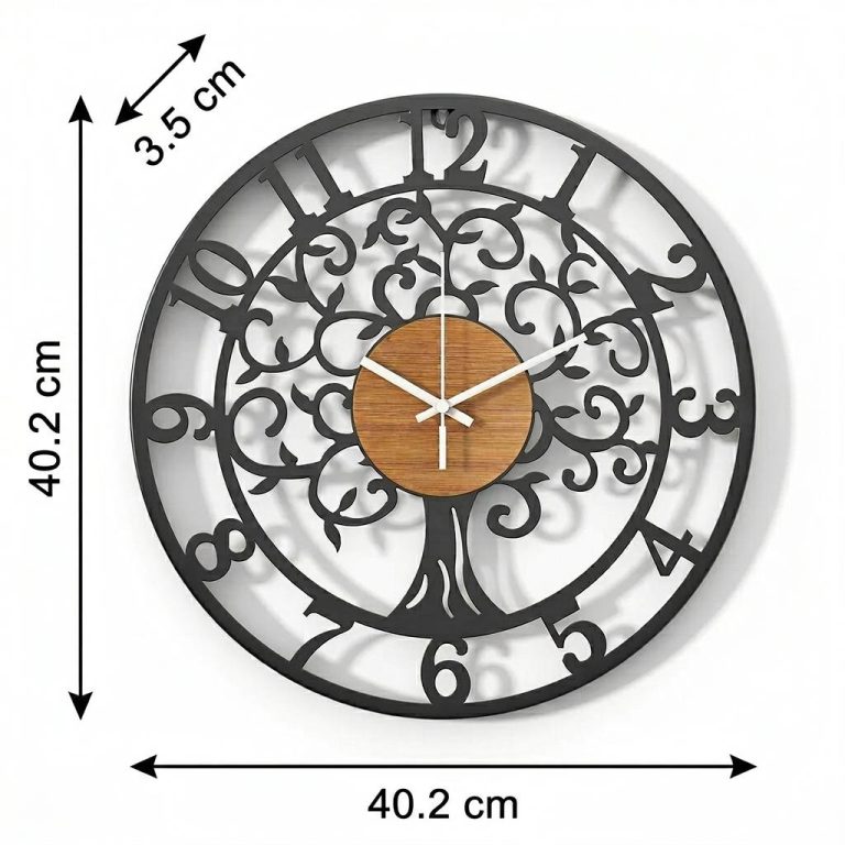 Grande-Horloge-Murale-Darbre-de-vie-en-fer-avec-Mecanisme-Silencieux-a-Quartz-technique-7718