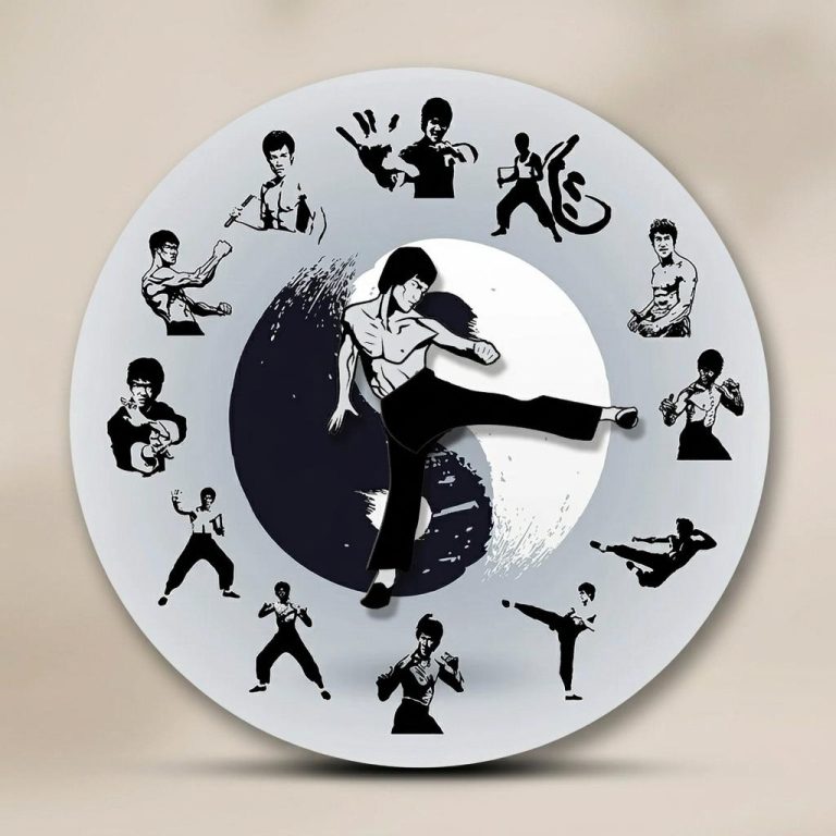 Horloge-Karate-yin-Yang-Decorative-picture-7165
