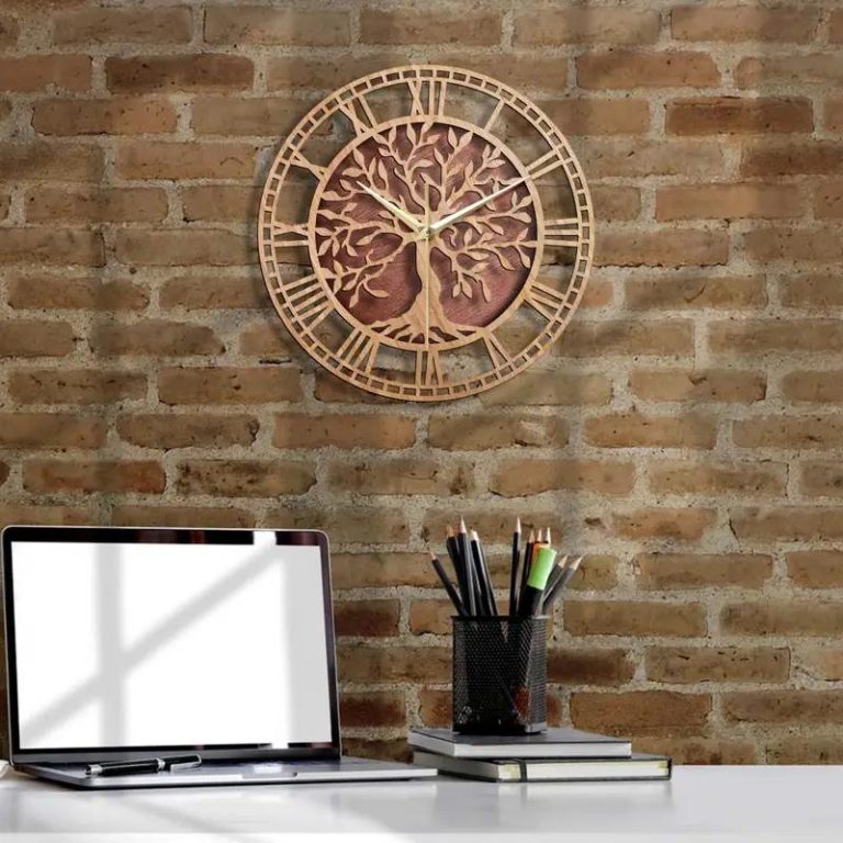 Horloge-Murale-Darbre-de-vie-en-Bois-Ajoure-galerie-6931