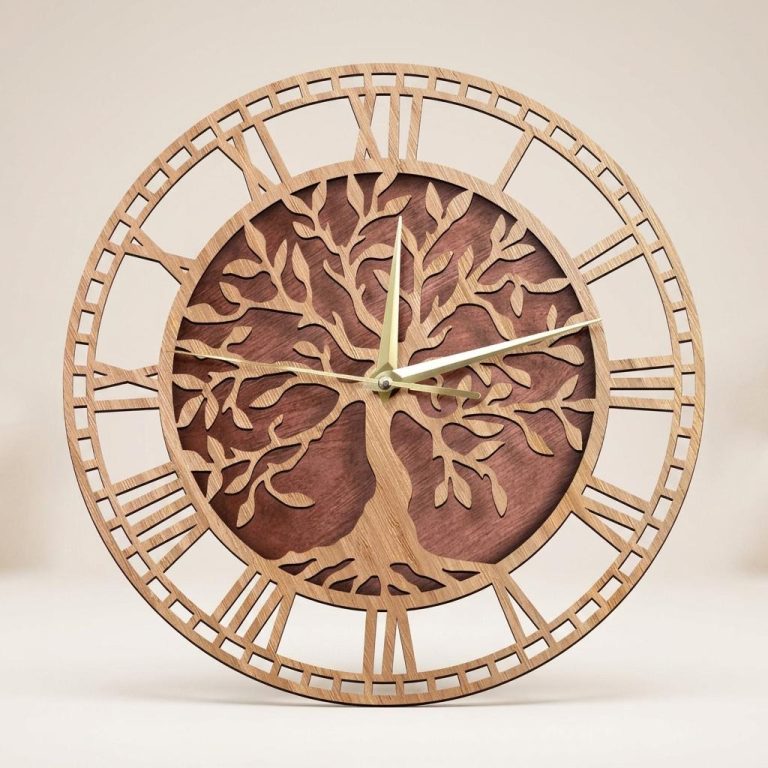 Horloge-Murale-Darbre-de-vie-en-Bois-Ajoure-picture-6113