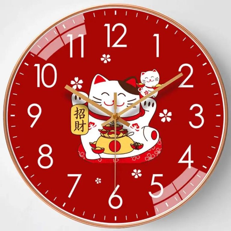 Horloge-Murale-Design-de-Chat-Maneki-neko-Decorative-galerie-3860