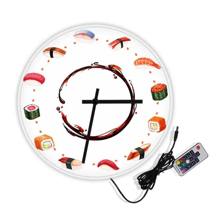 Horloge-Murale-Sushi-avec-Illustrations-de-Makis-et-Nigiris-galerie-6227