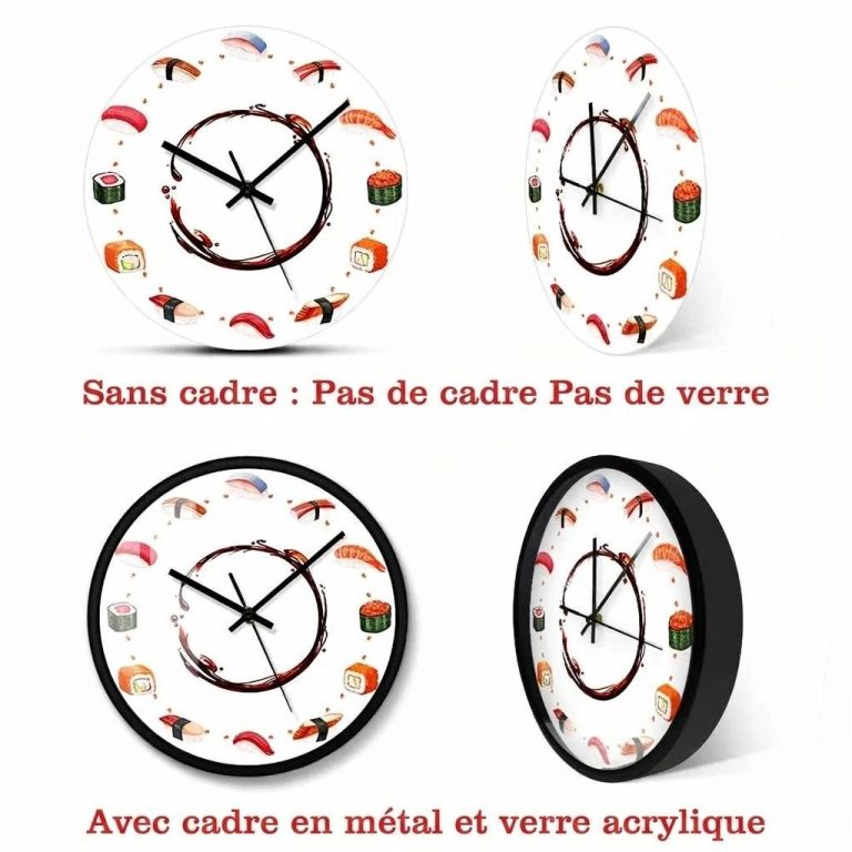 Horloge-Murale-Sushi-avec-Illustrations-de-Makis-et-Nigiris-technique-2226