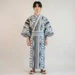 Kimono Japonais Homme en Coton a Motifs Geometriques