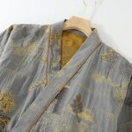 Kimono-Pyjama-Japonais-en-Coton-a-Motifs-de-Paysages-et-Pavillons-Traditionnels-galerie-1846